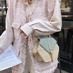 Crossbody Bags for Women Straw Beach Bag Hobo Bag Satchel Bag Tote Handbags Cute Straw Travel Bag Crossbody Bag 2024