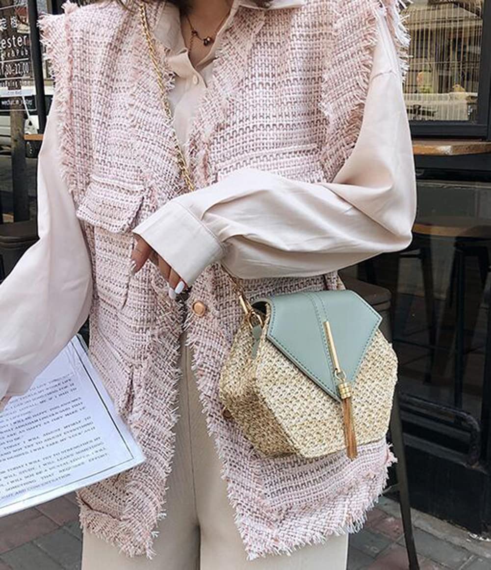 Crossbody Bags for Women Straw Beach Bag Hobo Bag Satchel Bag Tote Handbags Cute Straw Travel Bag Crossbody Bag 2024