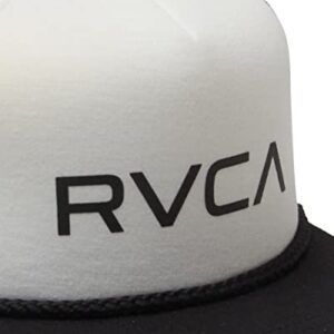 RVCA Men's Staple Foamy Hat, Trucker/Black/White, One Size