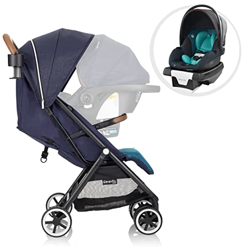 Evenflo Gold Otto Self-Folding Lightweight Travel Stroller (Sapphire Blue)