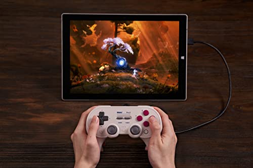 8BitDo Pro 2 Wired Controller for Switch, Windows, Steam Deck & Raspberry Pi (G Glassic Edition)