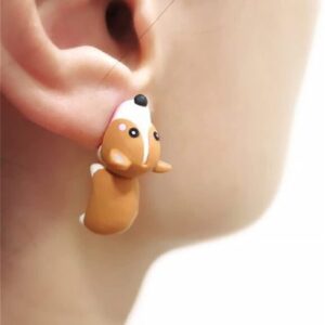 Cute Animal Bite Earring, 3D Cute Dinosaur Earrings for Women - Small and Exquisite for Easy Carrying and Collection,Fashion Simple Handmade Animal Stud Earrings. (6 PCS + Gift Box)