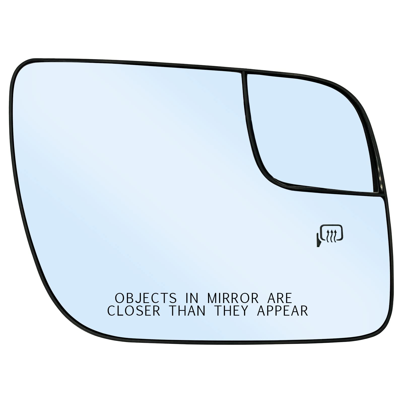 New Passenger Side Heated Mirror Glass Replacement for 2011-2017 Ford Explorer Blind Spot Mirror Glass - Right Pass Heated Convex Mirror Glass with Rear Holder BB5Z17K707A, BB5Z17K707B