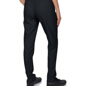 Three Sixty Six Women’s Quick Dry Golf Pants 30 Inch Inseam - Lightweight 4-Way Stretch, Moisture Wicking, Anti-Odor, UPF 50+ Jet Black