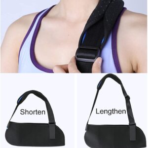 QIANMEI Fixed Elbow Brace Arm Sling Dislocated Shoulder Sling, Breathable Arm Sling Shoulder Injury, Broken Wrist Elbow, Rotator Cuff, for Men and Women (Color : L)