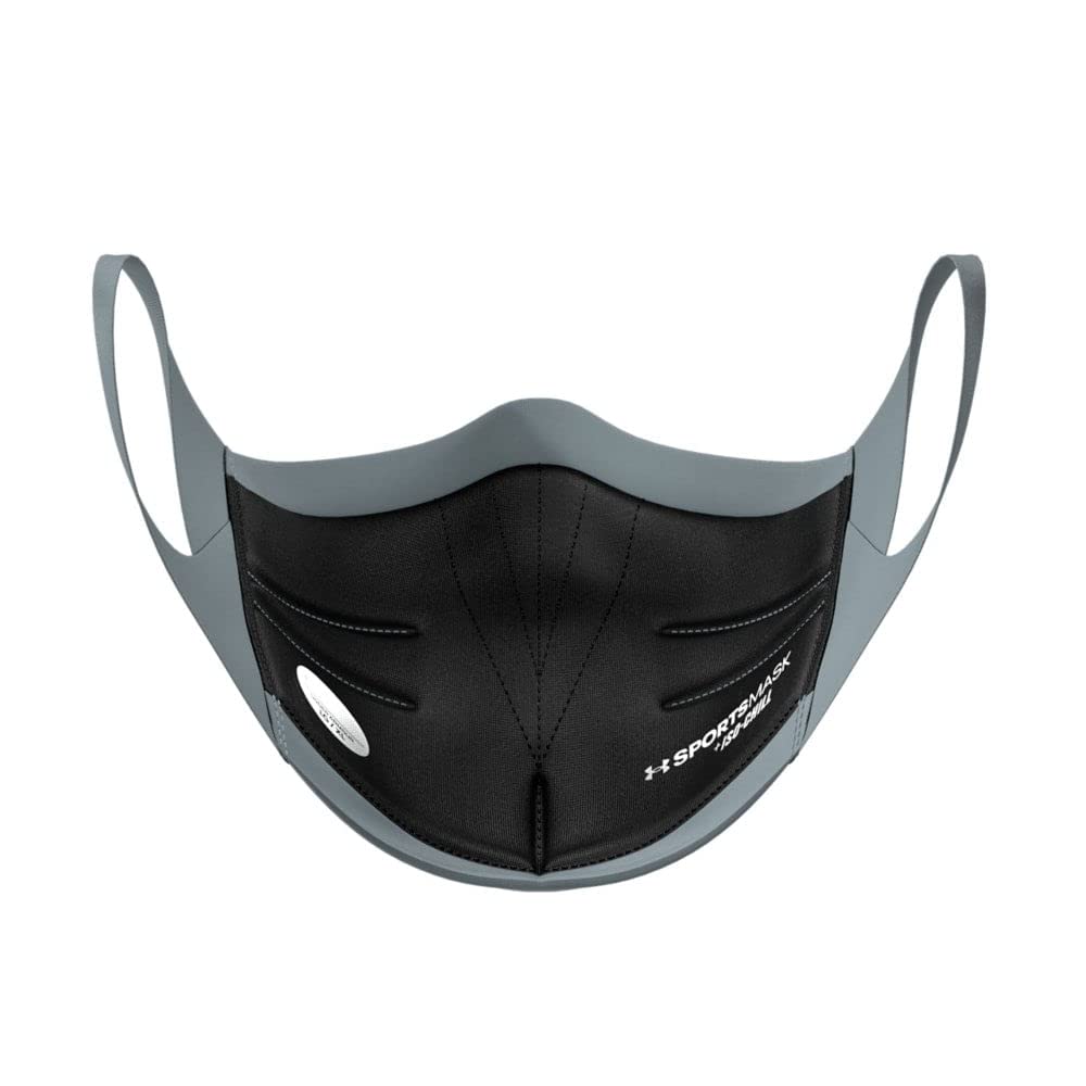 Under Armour Adult Unisex UA Sports Mask + ISO-Chill Face Mask Pitch Gray (S/M)