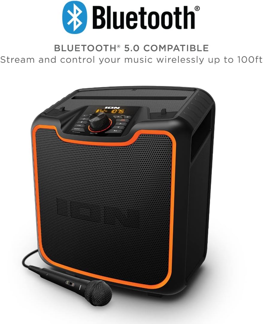 Ion Sport XL - High-Power All-Weather Rechargeable Bluetooth and NFC Enabled Speaker - MK3 (Renewed)