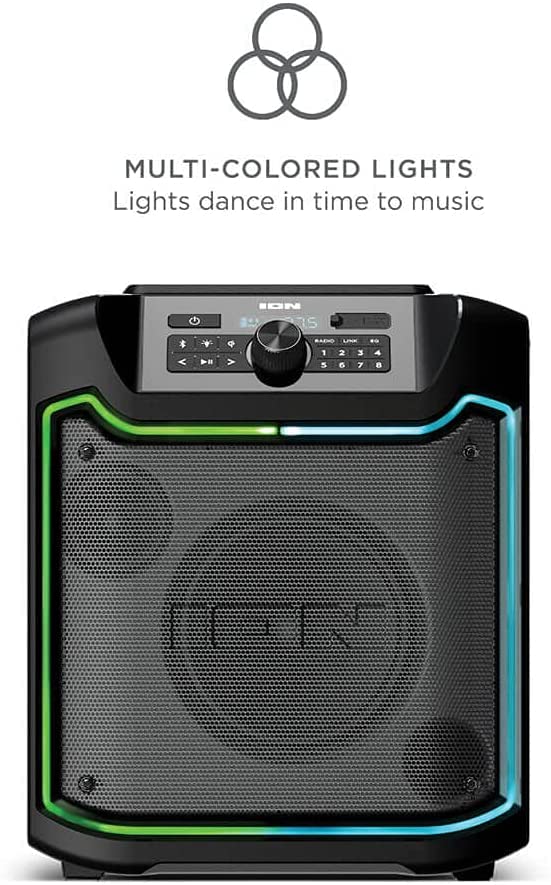 ION Trailblazer - High-Power All-Weather Rechargeable Bluetooth Speaker with Qi Wireless Charging