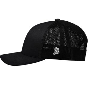 Branded Bills New Mexico Curved Trucker State Midnight Black/Black