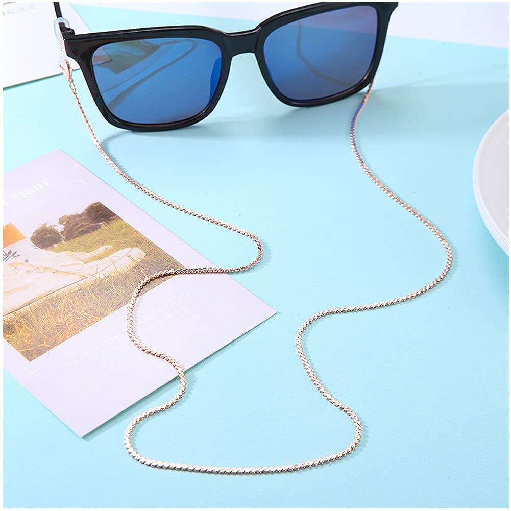 EJOQSON Glasses Strap Beaded Eyeglass Chains Eye Glass Holders Necklaces String Women Eyewear Retainer Chain Elegant Lanyard