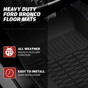 A & UTV PRO Floor Mats Fit for 2021 2022 2023 2024 Jeep Grand Cherokee L/WL, All Weather Floor Liners Full Kit for Three Row Models, Replace OEM 82216639AA,82216640AA,82216152AC, 3 Row