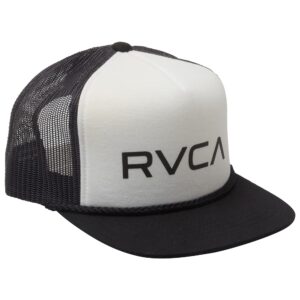 RVCA Men's Staple Foamy Hat, Trucker/Black/White, One Size