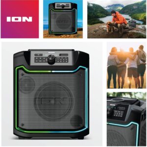 ION Trailblazer - High-Power All-Weather Rechargeable Bluetooth Speaker with Qi Wireless Charging