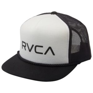 RVCA Men's Staple Foamy Hat, Trucker/Black/White, One Size