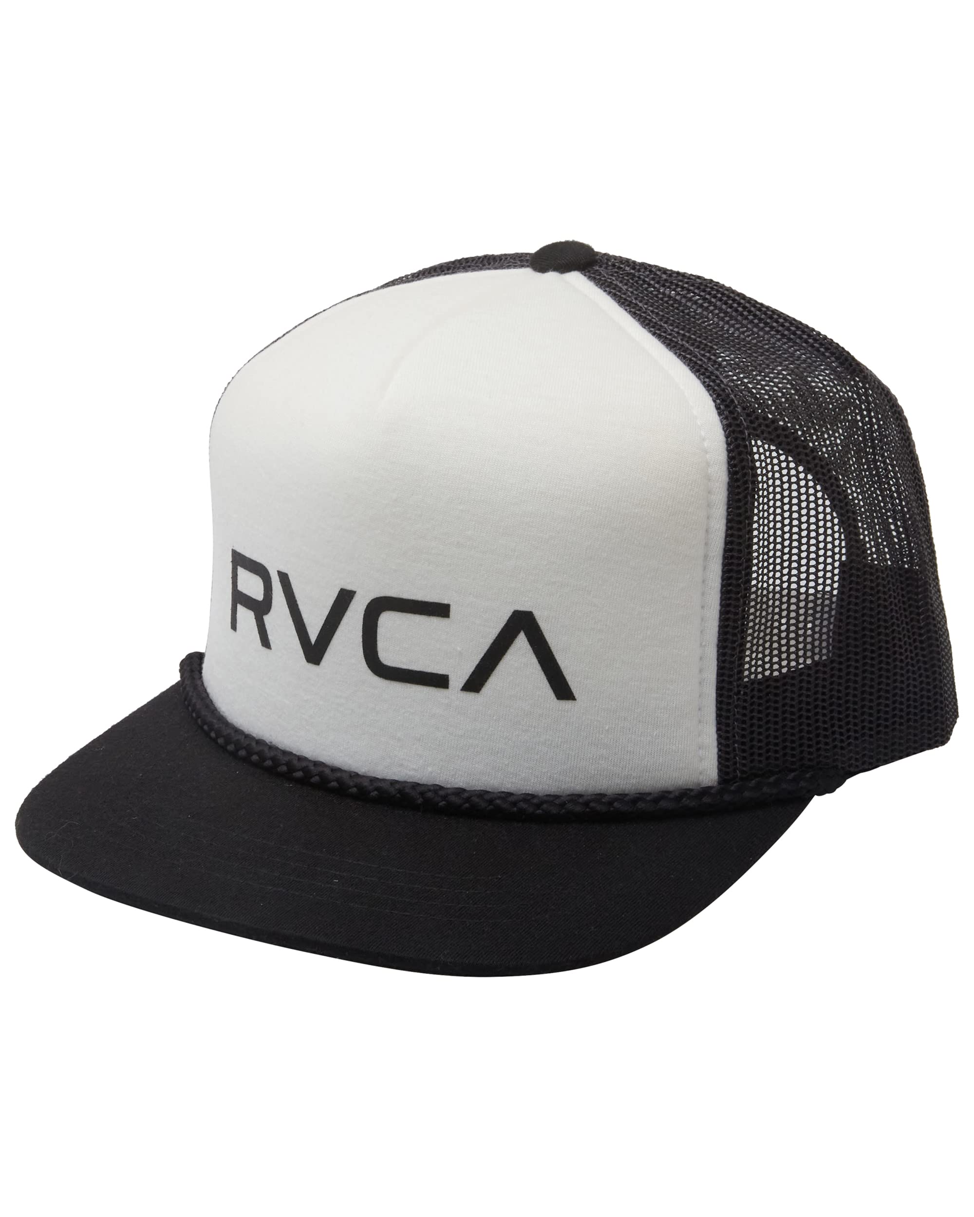 RVCA Men's Staple Foamy Hat, Trucker/Black/White, One Size