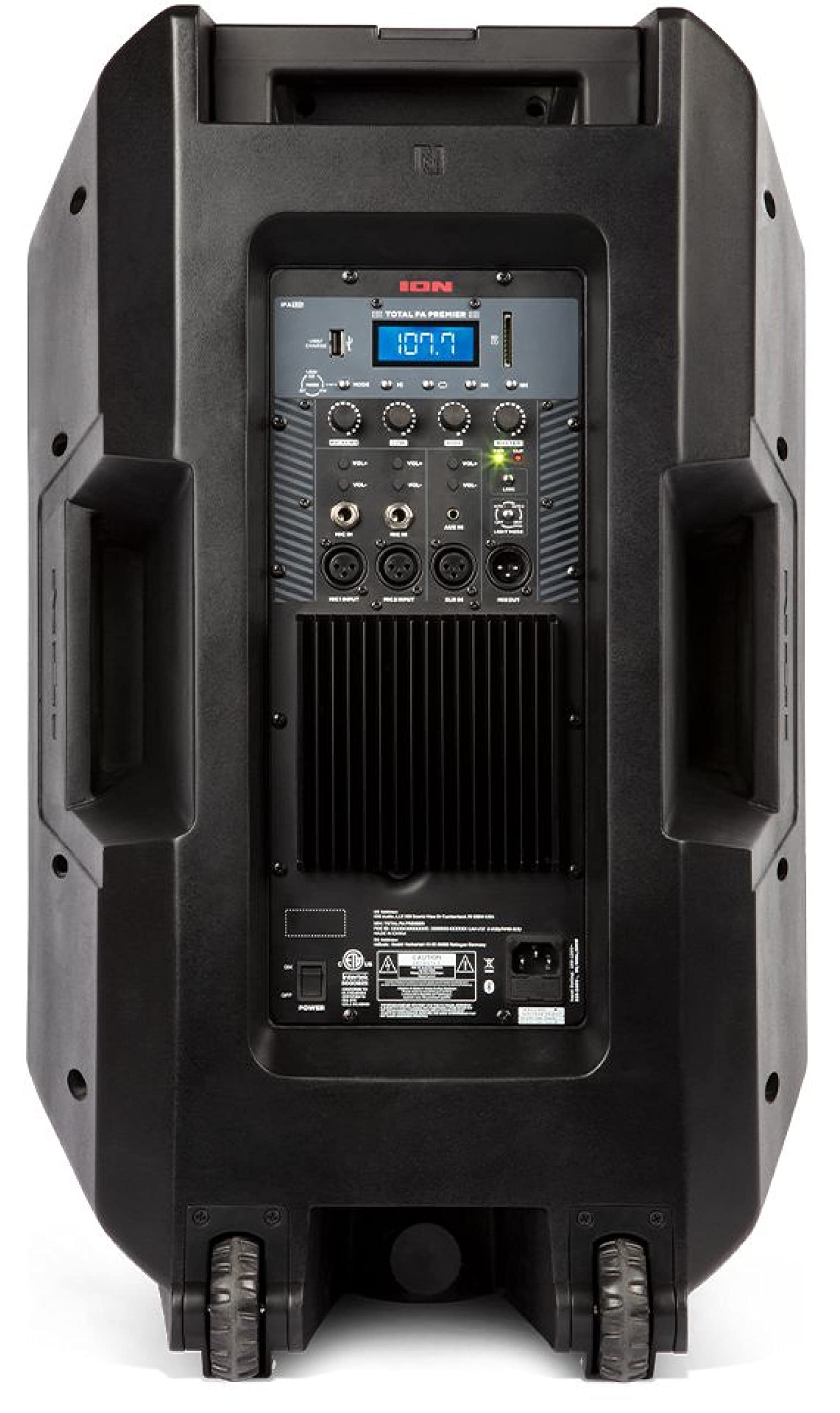 Ion Total PA Premier 500-Watt Party Speaker - Robust High-Power and Bright Sound with LED Visual Effects and Microphone (Renewed)