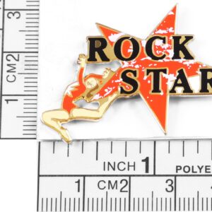 Snowflake Designs Rock Star Gymnastics Pin - #1954