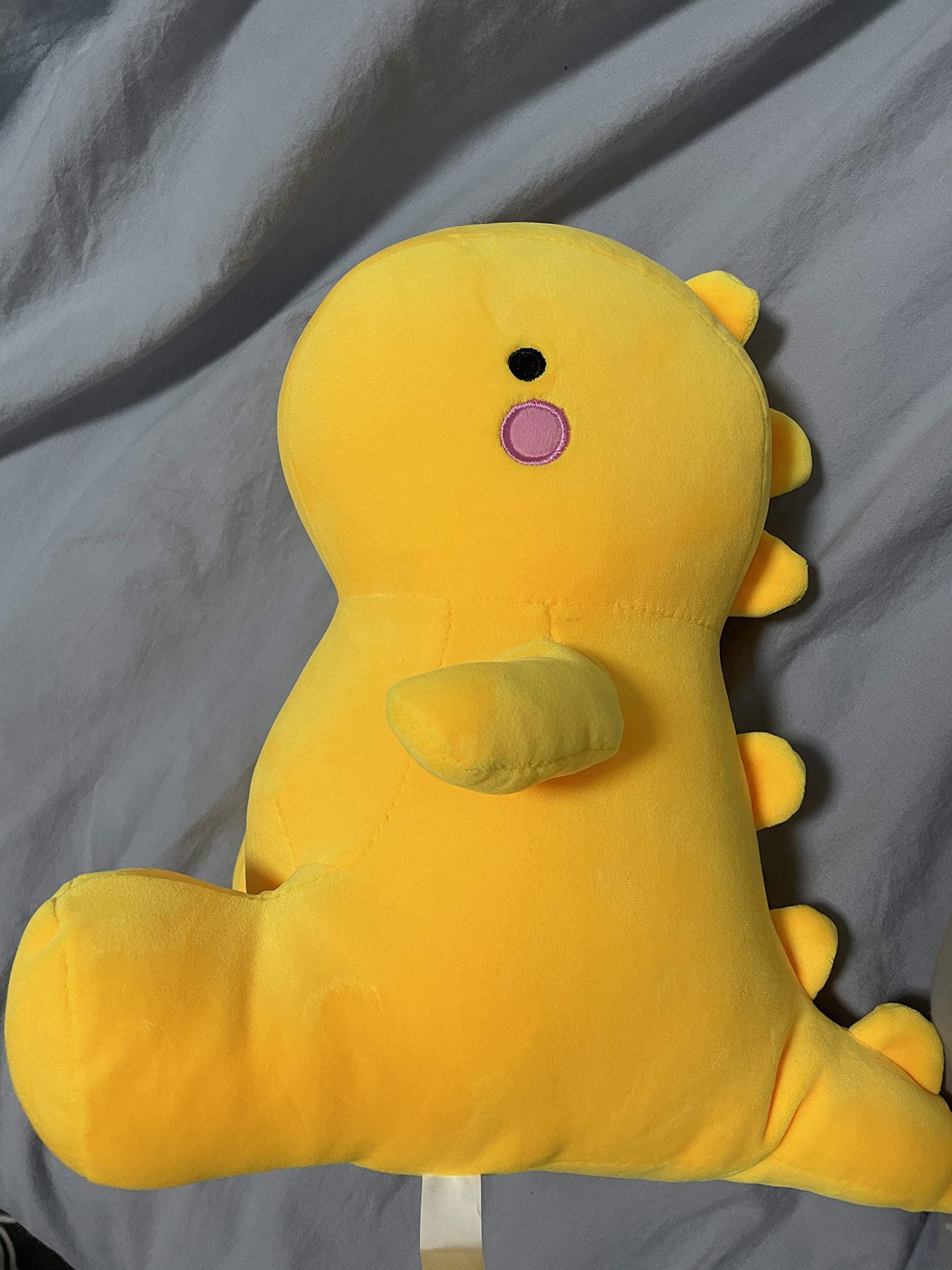 VHYHCY Cute Dinosaur Plush Toys, Fat Dinosaur Stuffed Animals Toys Dolls, Soft Plush Stuffed Animal Dino Plushie, Birthday Gifts for Kids Girls Boys Yellow 20 inch