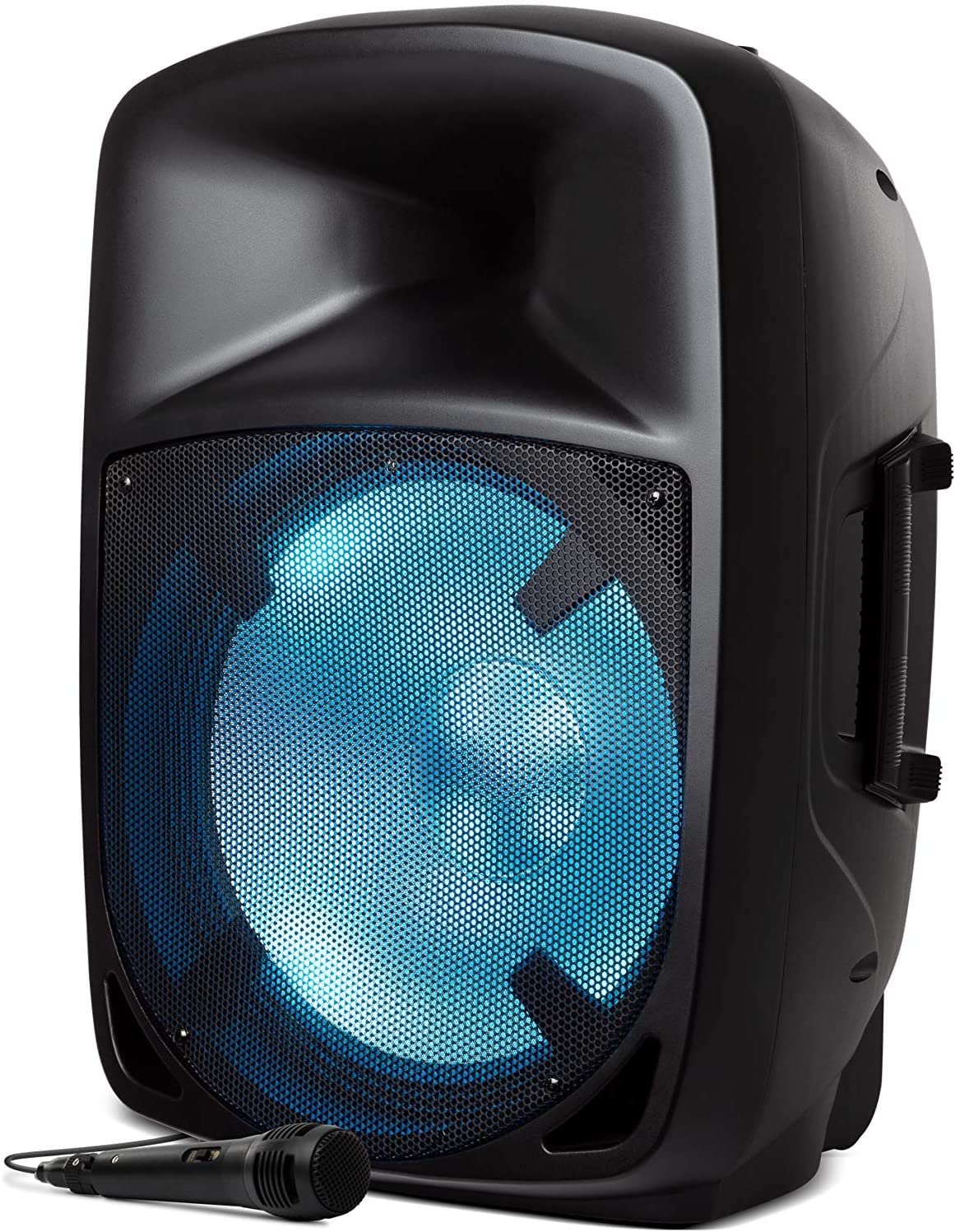 Ion Audio Pro Glow 1500 Portable Bluetooth Speaker - Complete High-Power Speaker System with Microphone & Party Light Effects (Renewed)