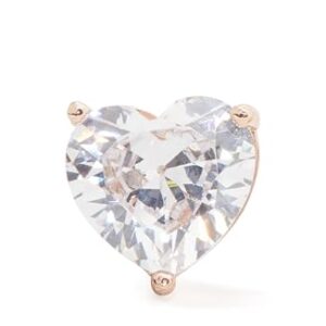 Kate Spade New York My Love Heart Studs, Clear/Gold, One Size