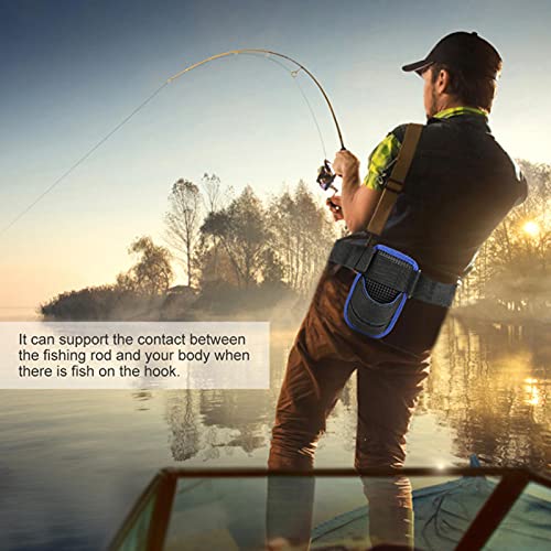 Kadimendium Fishing Waist Belt, Waterproof Fishing Tools Practical Exquisite Sturdy Portable Prevent Damage for Outdoor Fishing(Fishing Belly top Belt)