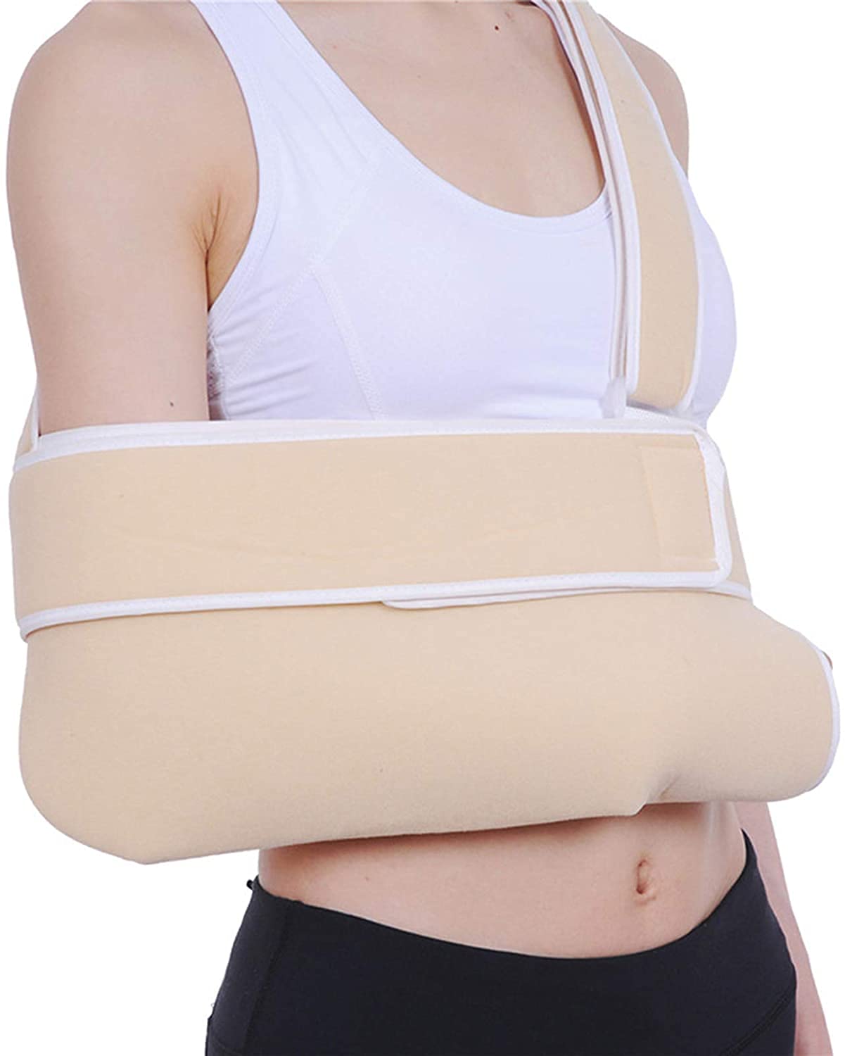 QIANMEI Fixed Elbow Brace Ergonomic Shoulder Strap, Arm Sling Shoulder Rotator Cuff Support Bracket, Medical Support Belt for Fractures Injury Support, Shoulder Surgery