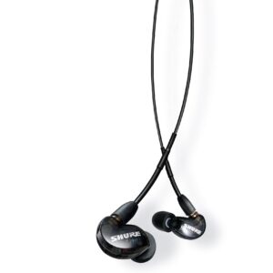 Shure SE215 PRO Wired Earbuds, Black (SE215-K) & RMCE-UNI Universal Communication Cable for Detachable SE Sound Isolating Earphones