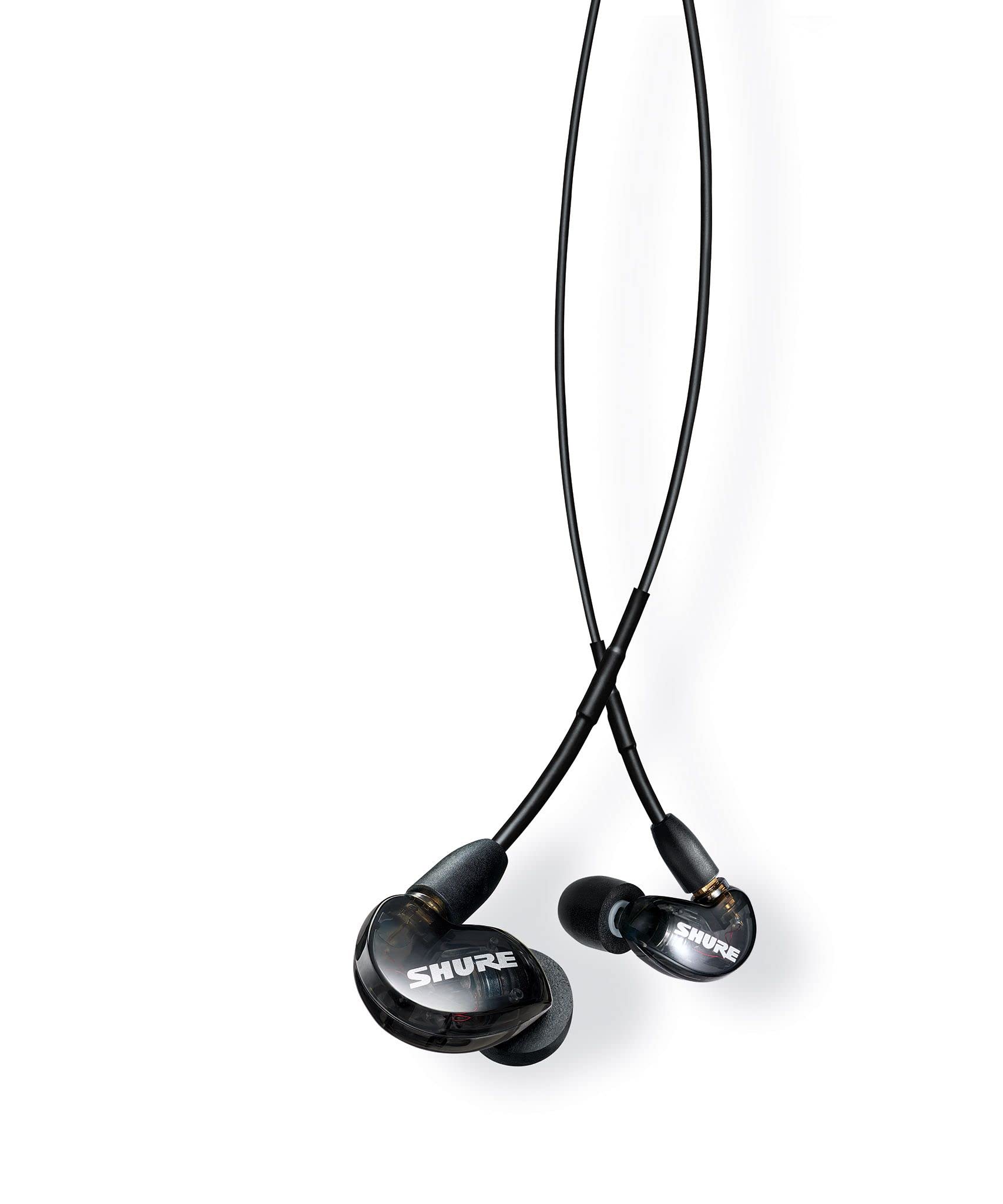 Shure SE215 PRO Wired Earbuds, Black (SE215-K) & RMCE-UNI Universal Communication Cable for Detachable SE Sound Isolating Earphones