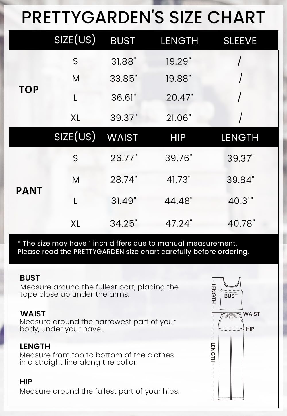 PRETTYGARDEN Womens Summer Casual Two Piece Outfits Sweatsuits Tank Scoop Neck Ribbed Knit Long Pants Tracksuits(Black, Medium)