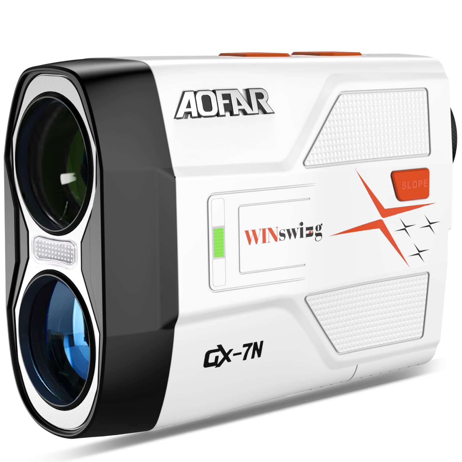 AOFAR GX-7N, High-Precision Golf Rangefinder with Slope Switch, Continuous Scan, Flag-Lock, 800 Yards, Waterproof, Accessories Included, White, Model GX-7N