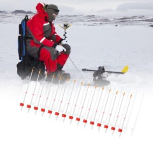 Extension Rods Fishing Tackle, 15pcs/Set Mini Winter Ice Fishing Rod Top Tip Fishing Parts for Fishing Rod(130mm)