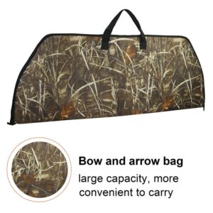 UNISTRENGH Bow Soft Case Multifunctional Outdoor Camouflage Hunting Bow Arrow Storage Bag for Compound Bow, Crossbow (Reed Camouflage, 46.85''L x 17.7''W (119 * 45 cm))