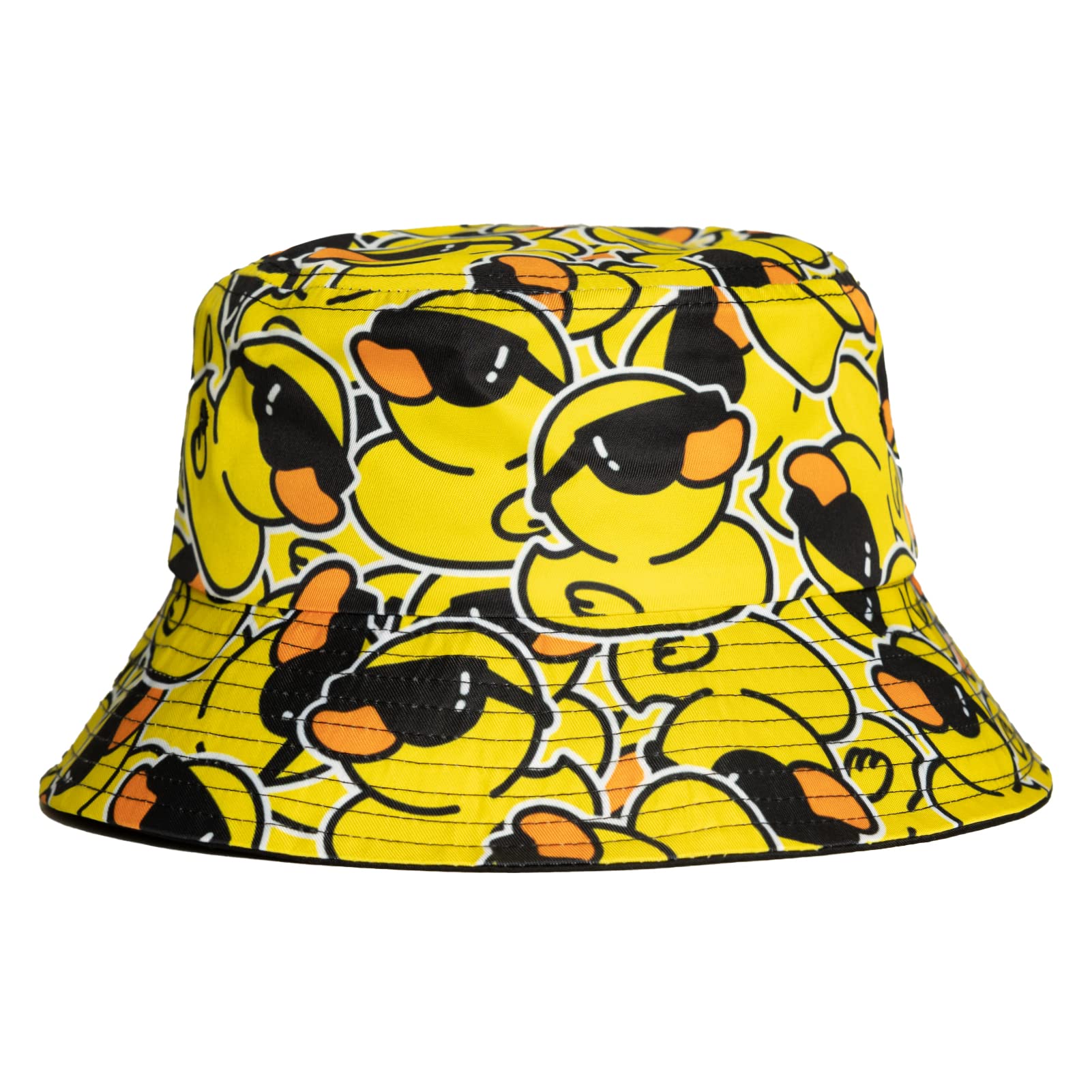 Funny Duck Bucket Hat Fisherman Hat Beach Travel Sun Hat Outdoor Cap for Unisex Men Women