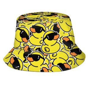 funny duck bucket hat fisherman hat beach travel sun hat outdoor cap for unisex men women