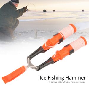 Wene Ice Safety Picks, Ice Hammer, Plastic with for Fishing Outdoor Angler Fishing Lover