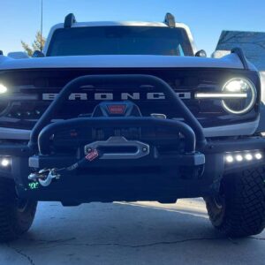 M&R Automotive LED Lights with Mounts and Hardware,Ultra-Bright 2021+ FORD BRONCO LED M&R MODULAR BUMPER FOG LIGHT KIT,Easy Install LED Light in 16000 LumenWhite and dual function AMBER DRL,BroncoTOP