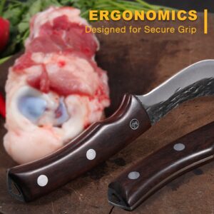 UMF Skinning Knife Deer Wide Skinning Knives Field Dress Knife with Sheath Fixed Blade Knives for Hunting Deer and Butchering