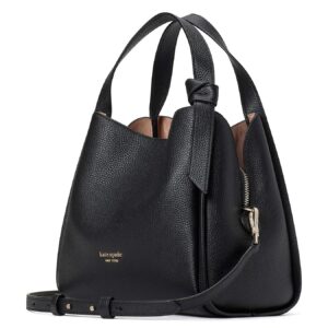 Kate Spade New York Knott Pebbled Leather Medium Crossbody Tote, Black