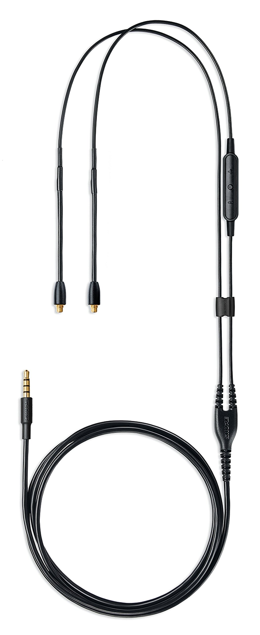 Shure SE215 PRO Wired Earbuds, Black (SE215-K) & RMCE-UNI Universal Communication Cable for Detachable SE Sound Isolating Earphones