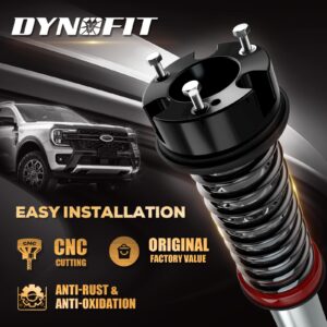 Dynofit 2.5 In Front Leveling Lift Kits for 2019+ Ford Ranger 2WD 4WD, Raise 2.5" Front Strut Spacer Suspension Leveling Kits Lift Spacers