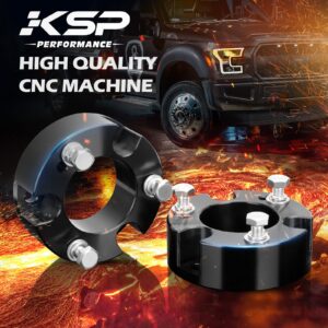 KSP Ranger Leveling Lift Kits, 2.5inch Front Strut Spacer Compatible with Ranger 2WD 4WD 2019-2022, Forged Aircraft Aluminum Suspension Level Kits Raise 2.5" on Pickup with 255/265/285 Tires