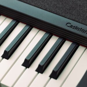 Casio 61-Key Portable Keyboard (CT-S1BK) and ChromaCast Double Braced X-Style Pro Series Keyboard Stand