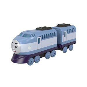 thomas & friends fisher-price die-cast push-along kenji toy train engine for preschool kids ages 3+