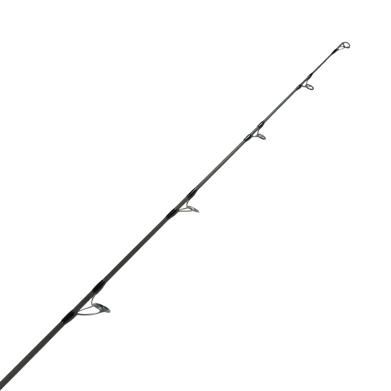 Okuma Fishing Tackle Okuma Silver Slayer Tarpon 24 Ton Carbon Blank UFRII Tip Durable Lightweight Rod, SLAY-S-701H-FG, Black, 7' H