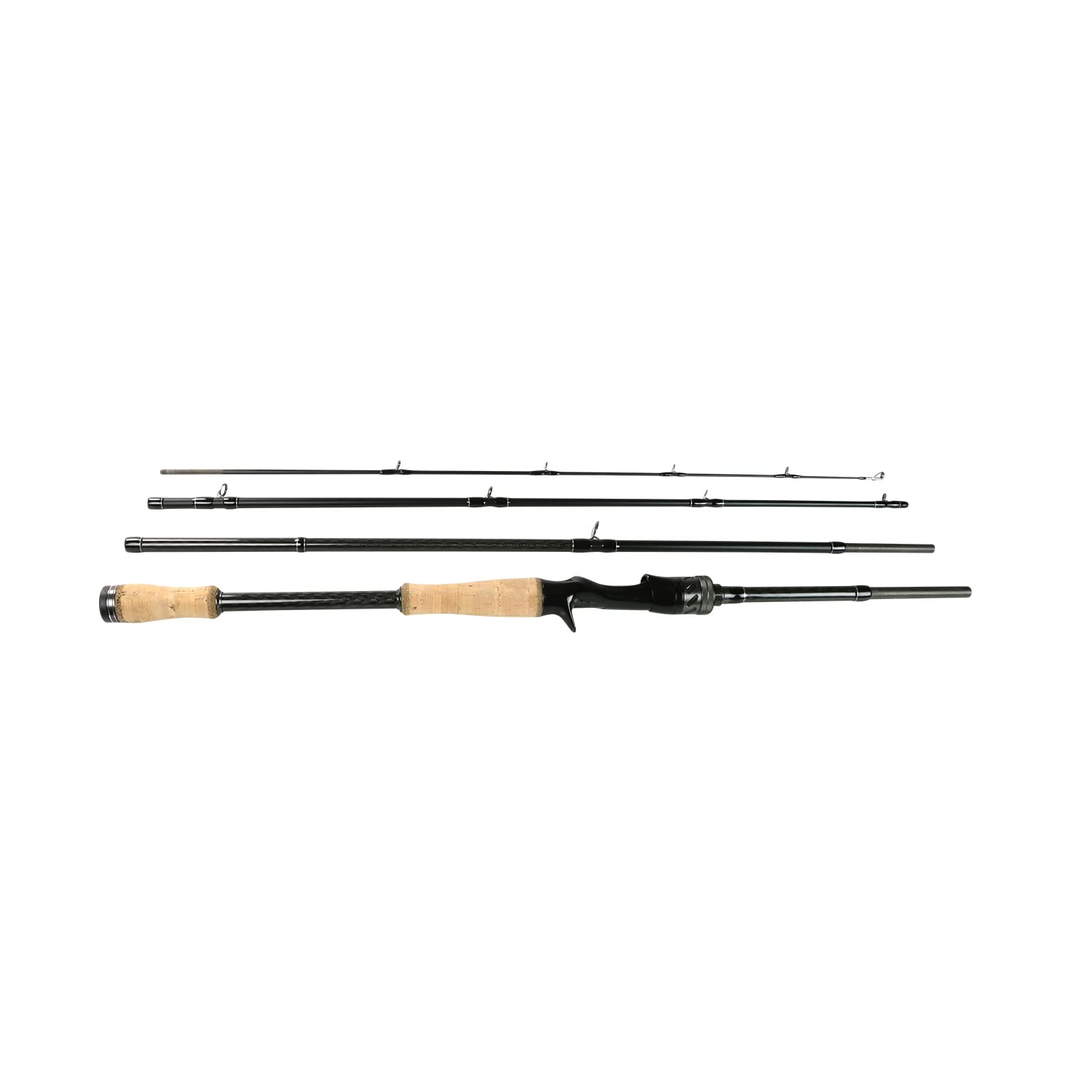 OKUMA VSS-C-754H Voyager Signature Fresh Travel Rods, Black, 7'5" H