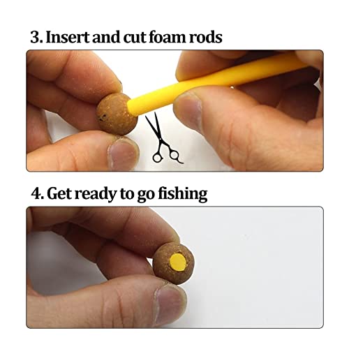 SUNGOOYUE 6mm Fishing Bait Lure Rolling Making Tools, Plastic Portable Carp Fishing Boilies Roller Fishing Set Fishing Supplies(Red)