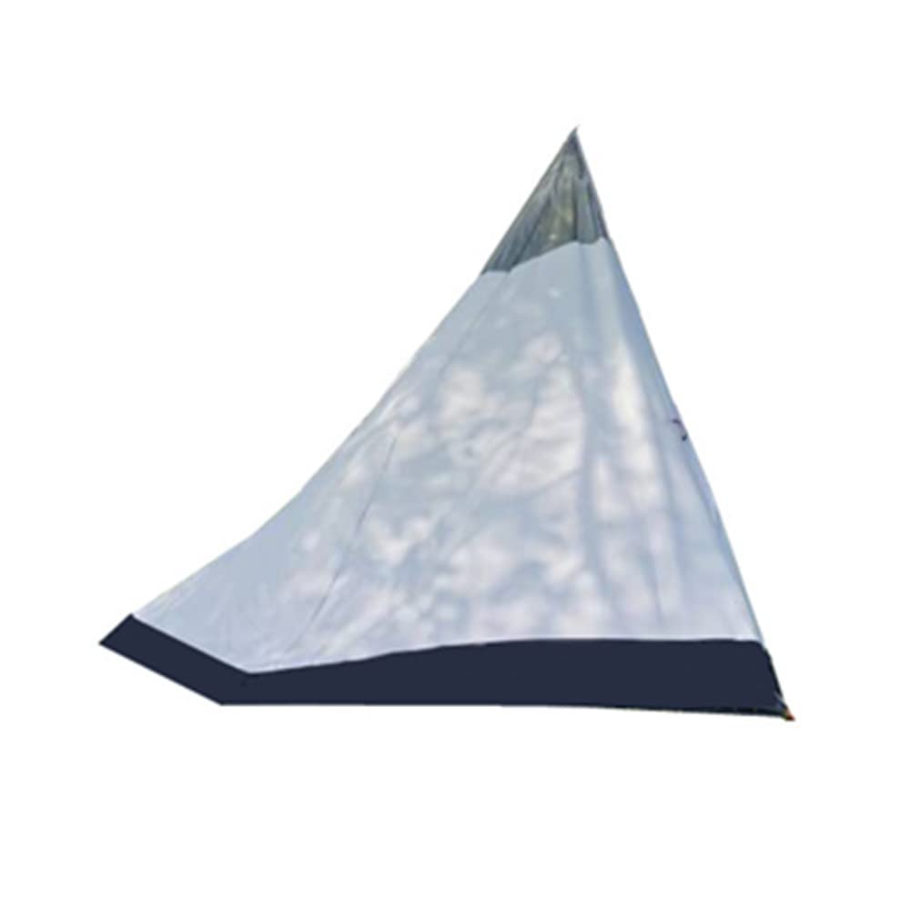 MCETO 5 Corner Winter Half Inner Mesh Tent Teepee Tent 400PRO bushcraft Stove Camping Equipment (White)