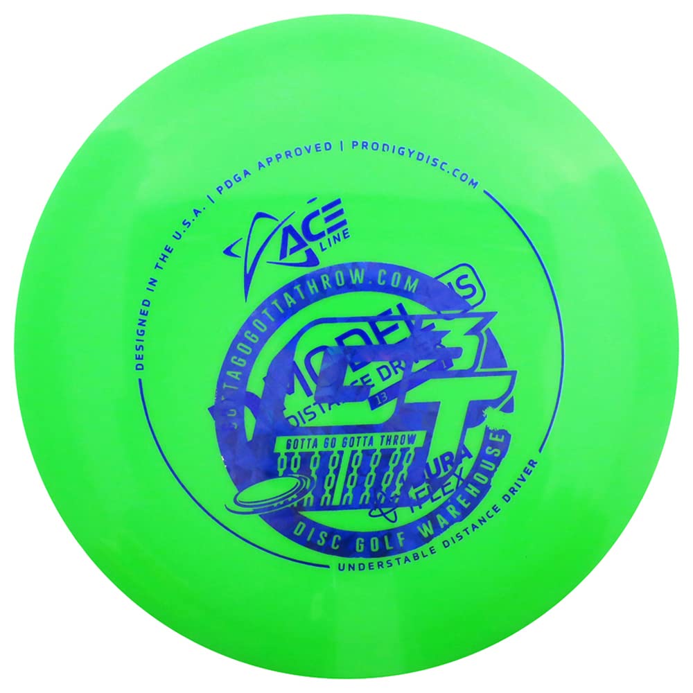 Prodigy Disc Factory Second Ace Line Glow Base Grip D Model US Distance Driver Golf Disc [Colors and Hot Stamps Will Vary] - 170-175g