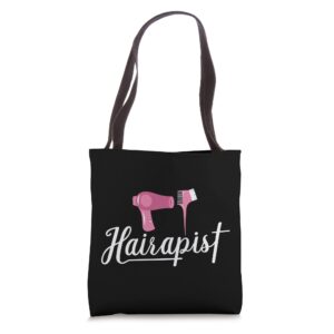 hairapist hair stylist tote bag