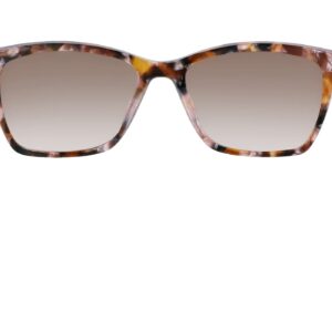 DKNY Women's DK539S Rectangular Sunglasses, Tortoise/Pearlized Blush, One Size